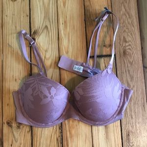 Aerie real Sunnie lace Demi push up bra